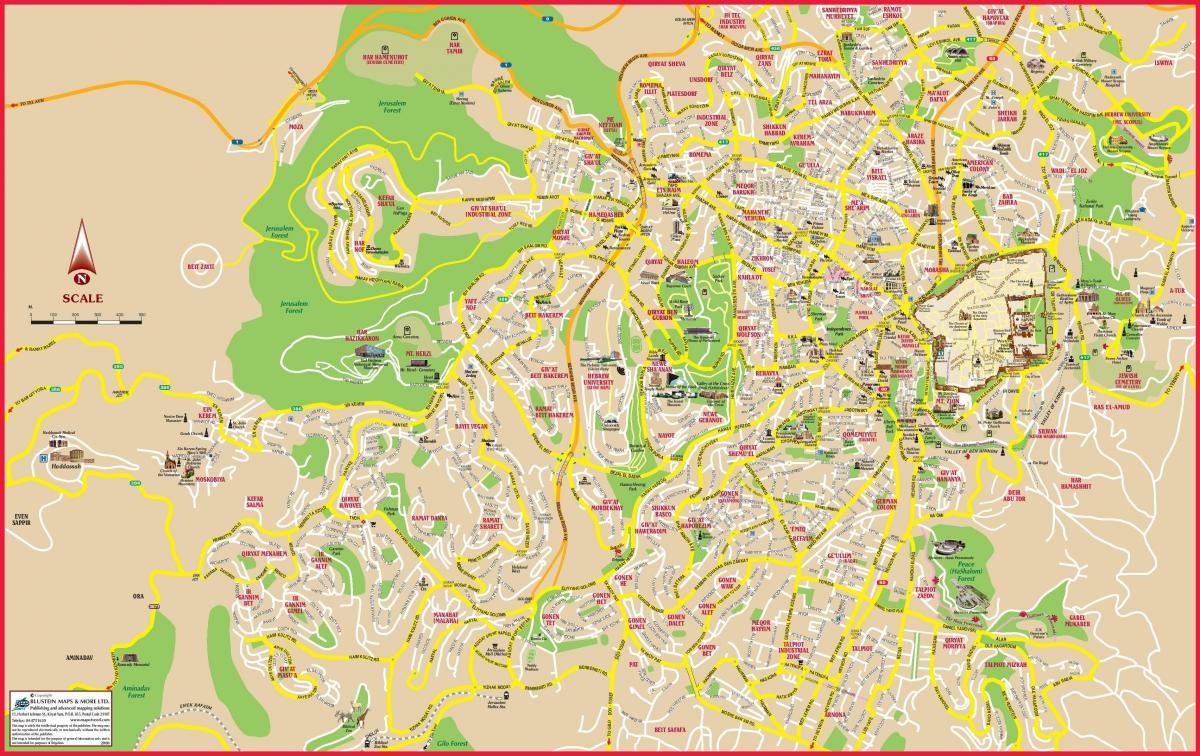 エルサレムの地図
