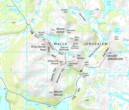 地形図エルサレム(イーストエルサレム