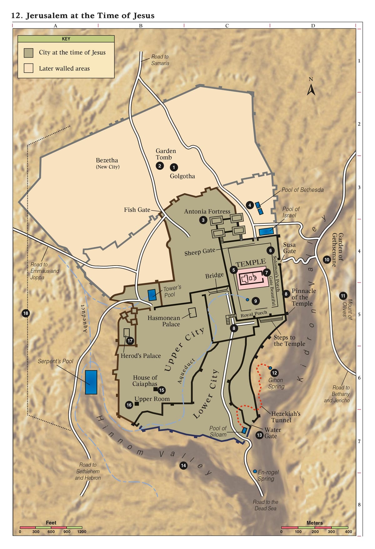 庭園の墓地図